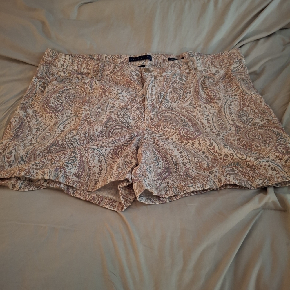 Bandolino Multicolor Paisley Shorts - Picture 3 of 10